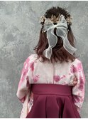 着付ヘアセット早朝対応可能卒業式袴和装ヘアアレンジ成人式ヘア