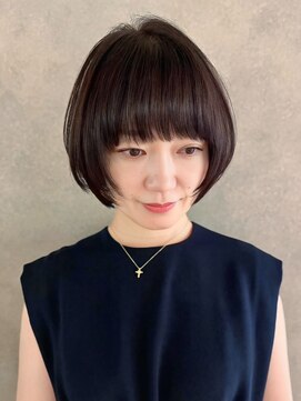 フリップビーアヴェダ(FLIP B AVEDA) 本八幡×ショートボブ×サイドバング