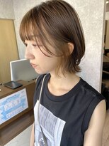 ミニム ヘアー(minim hair)&nbsp;【minim×日比】くびれボブ×イヤリングカラー