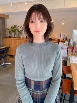 ドルセプラタ(Dulce plata) 大人可愛いくびれミディアム×くすみモーブベージュ艶カラー