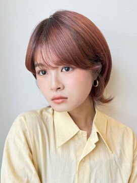 アグ ヘアー サンゴ 新潟駅前店(Agu hair sango) 《Agu》耳かけショートボブ×numberA.ケアオイルスリーク