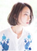 大人可愛い耳かけショートボブ