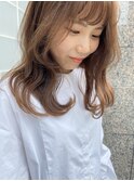 顔まわりレイヤー＊大人可愛い透け感柔らかナチュラル