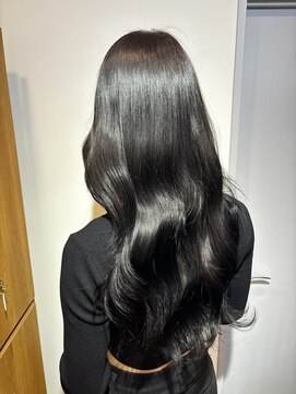 ノー バイ イオエ 西梅田(no. by ioe) ブリーチなしカラー/髪質改善/ミルクティーベージュ/小顔ヘア