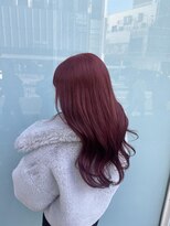 プライズ 表参道原宿店(prize)&nbsp;チェリーレッド暖色系カラーイルミナカラー原宿表参道