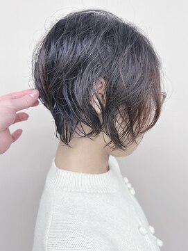 モリオ(morio) >ゆるふわパーマショートニュアンスパーマ丸みショート30代40代