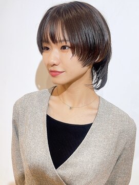 ブランロール 中目黒店(Blanl'or) 暗めカラーグランマッシュデザインカラーフェイスフレーミング