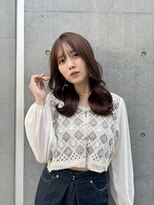 ラボヌールヘアーノーブル 新越谷店(La Bonheur hair noble)&nbsp;デザインカラーオリーブベージュニュアンスパーマ