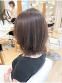 ミニウルフ/ブリーチなしで作るミルクティーベージュ【横浜】k