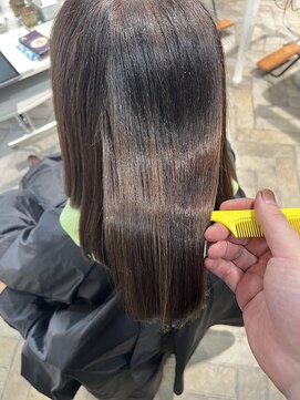 アクアスヘアーデザイン 西原店(AQUAS hair design) 縮毛矯正&カラー&カット【美髪サラ艶ヘア】