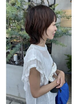 リベラル(liberal) クリープパーマ 無造作ウエーブ ショートウルフ【20代30代40代】