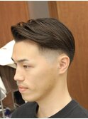 フェザーパーマサーフカール刈り上げセンターパート