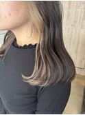 ベージュのインナーカラーで抜け感をプラス
