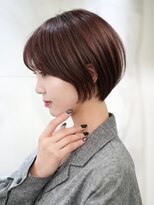 ソワネ 表参道(soigne) 青山白髪ぼかしハイライトミディアムボブアッシュグレージュ50代