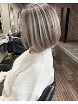 molt 麻生/レイヤーカット/ボブ/バレイヤージュ/ハイライト/海外ヘア 【モルト】 バレイヤージュ ボブ