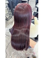 ウィリーベル 沖縄(WILLIE BELLE)&nbsp;レッドバイオレット/艶髪ロング/透明感カラー/髪質改善