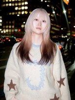 ユルク(JURK nagoya) 栄/ミルクティーブロンド/ダークブルー/デジタルパーマ