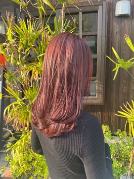 フリックヘアサロン 梅田茶屋町2号店(FLICK HAIR SALON) イルミナカラー/ピンクラベンダー/艶感