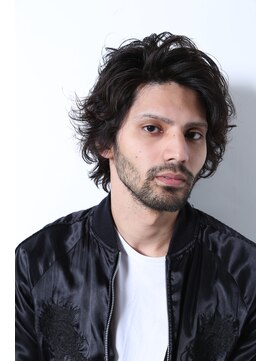 メリケンバーバーショップ コウベ(MERICAN BARBERSHOP KOBE) 18ss無造作ワイルドラッシュミディウェットにイメチェン