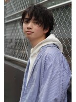 ブークル(boucle)&nbsp;黒髪無造作スパイラルパーママッシュ