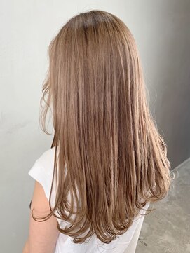 アルバム 銀座(ALBUM GINZA) ベージュロング_ココアブラウンセシルカット_ba298052