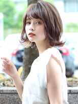 大人可愛い/外ハネボブ/ショートボブ/インナーカラー/江角