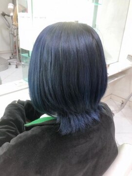 ミューズ 新小岩店(HAIR&NAIL MUSE) ネイビーブルー ブリーチオンカラー