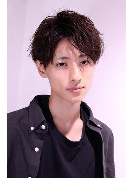 ネイビー(NAVY) 女子ウケ○ 爽やか マルチアップバング リクルートにも対応可