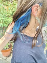 アンカー(ANCHOR)&nbsp;インナーカラー×ブルー