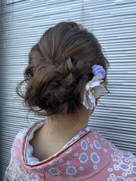 アムズヘアーファム 振袖アレンジ