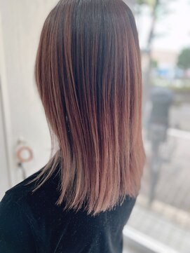 フィオーラ(Fiora) 切りっぱなしミディアムサンセットカラー　Fiora勅使河原