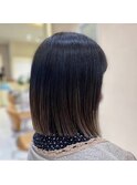 切りっぱなしボブ