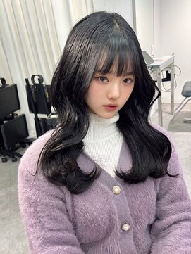 ユーフォリア 渋谷グランデ(Euphoria SHIBUYA GRANDE) 韓国ヘア　エクステ　ダークアッシュカラー　艶カラー　透明感