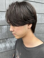 ニアウ 太田店(Niau)&nbsp;ニュアンスパーマセンターパートマッシュメンズショート波巻き