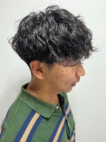 ニアウ 伊勢崎連取店(Niau)&nbsp;緩め波巻きパーマメンズマッシュ波巻きスパイラルパーママッシュ