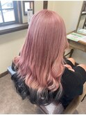 ハイトーンピンクカラーグラデーション