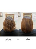 髪質改善カラー・髪質改善・縮毛矯正・白髪染め・白髪ぼかし