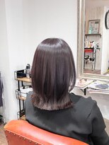 ヘアメイク アンフィ(amphi)&nbsp;矯正毛でも沈まない軽やかくびれミディ×透け感ピンク..~*＊.