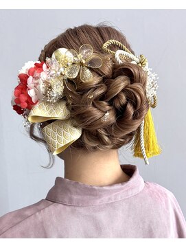 ルシードスタイルベル(LUCID STYEL BELLE) 成人式・和装にオススメ編み込みアップスタイル