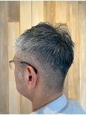 グレーヘア×爽やかショート