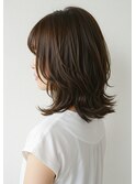 30代40代50代外ハネミディアムレイヤー髪質改善酸性ストレート