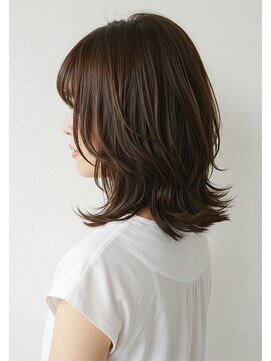 アントワープトーキョー(antwerp TOKYO) 30代40代50代外ハネミディアムレイヤー髪質改善酸性ストレート