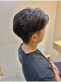 メンズ刈り上げフェザーパーマ【佐藤和弥