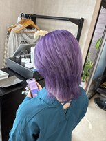 トリコ(ToricO) ラベンダーパープル ダブルカラー ブリーチカラー ウルフ