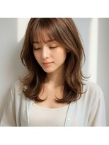 リトルウィッチ(Little witch) 柔らかレイヤーミディ/透け感バング