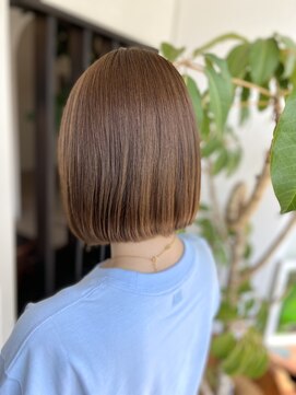 王道パッツリボブは安定の可愛い