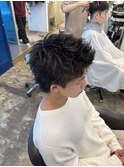 【MEN’S HAIR/サーフカール/刈り上げセンターパート/千葉】