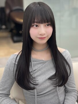 ソラ 広尾店(SORA) ロングレイヤー/ダークグレー/内巻き