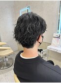 メンズ波巻きパーマ