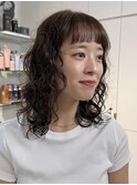 デジタルパーマ/レイヤーボブ/韓国巻き風/結べるレイヤーカット